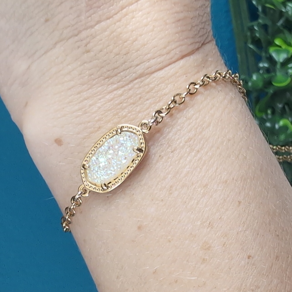 Kendra Scott Gold Druzy Station Bracelet